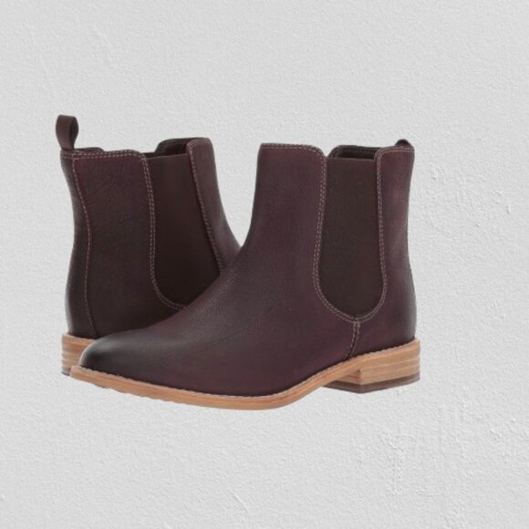Clarks Shoes - Clarks Women’s Maypearl Nala Ankle Boot – Burgundy | Size 6.5 M (Almost New)
